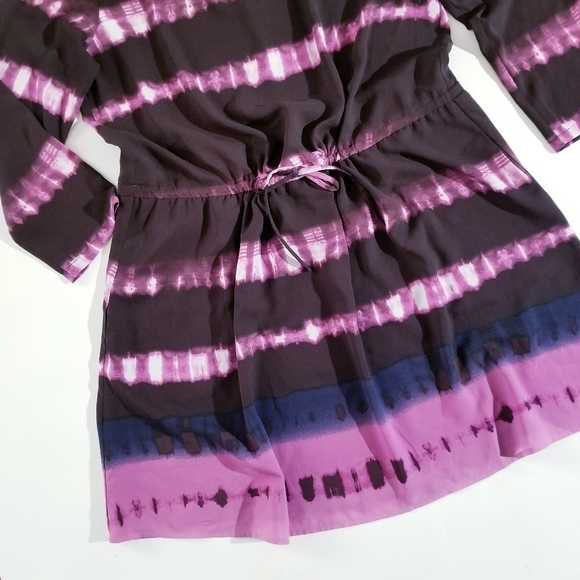 LOU & GREY Tie Dye Purple Mini Dress Medium - Picture 7 of 13